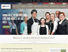 Tablet Screenshot of brainwellness.com